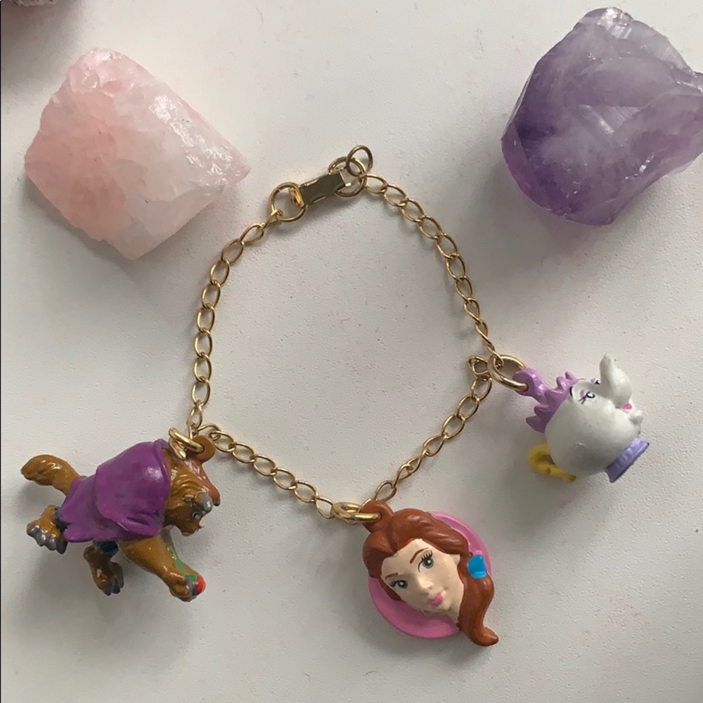 Vintage beauty and the beast bracelet